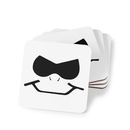 Bad Lad Smiley Cork Drink Coasters