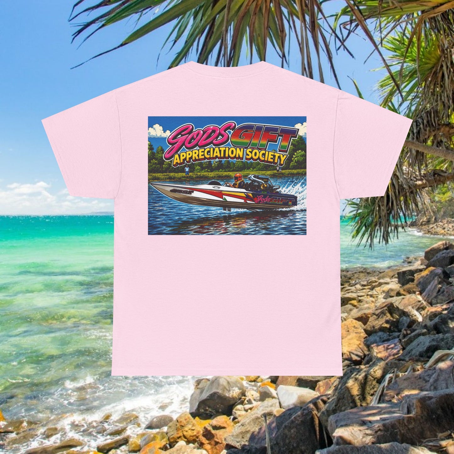 Gods Gift Appreciation Society - Tribute Range Australian Water Ski Racing Tee