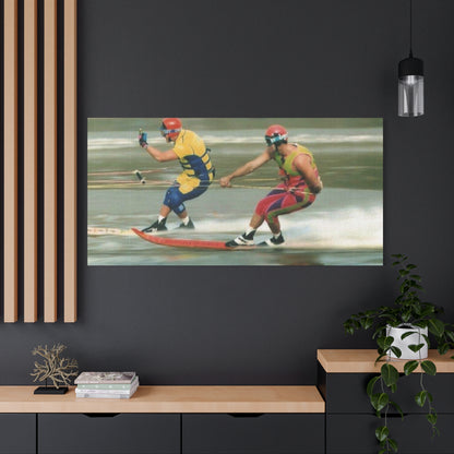 The Bird Water Skiing Canvas Wall Art