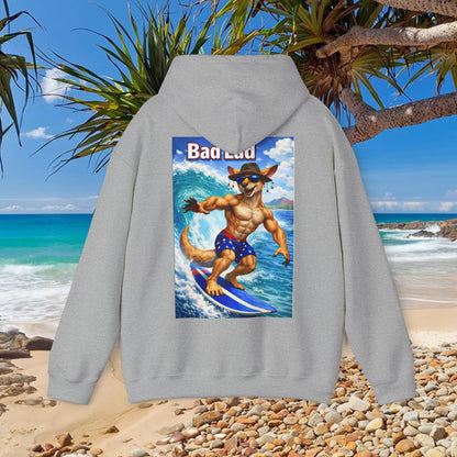 Bad Lad Oz Surfing Kangaroo Unisex Hoodie