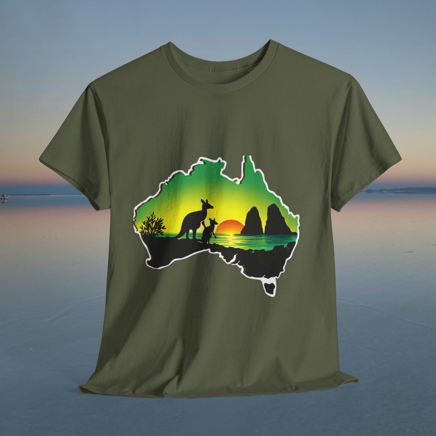 Bad Lad Map of Oz Kangaroo T-shirt