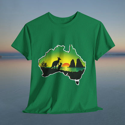 Bad Lad Map of Oz Kangaroo T-shirt