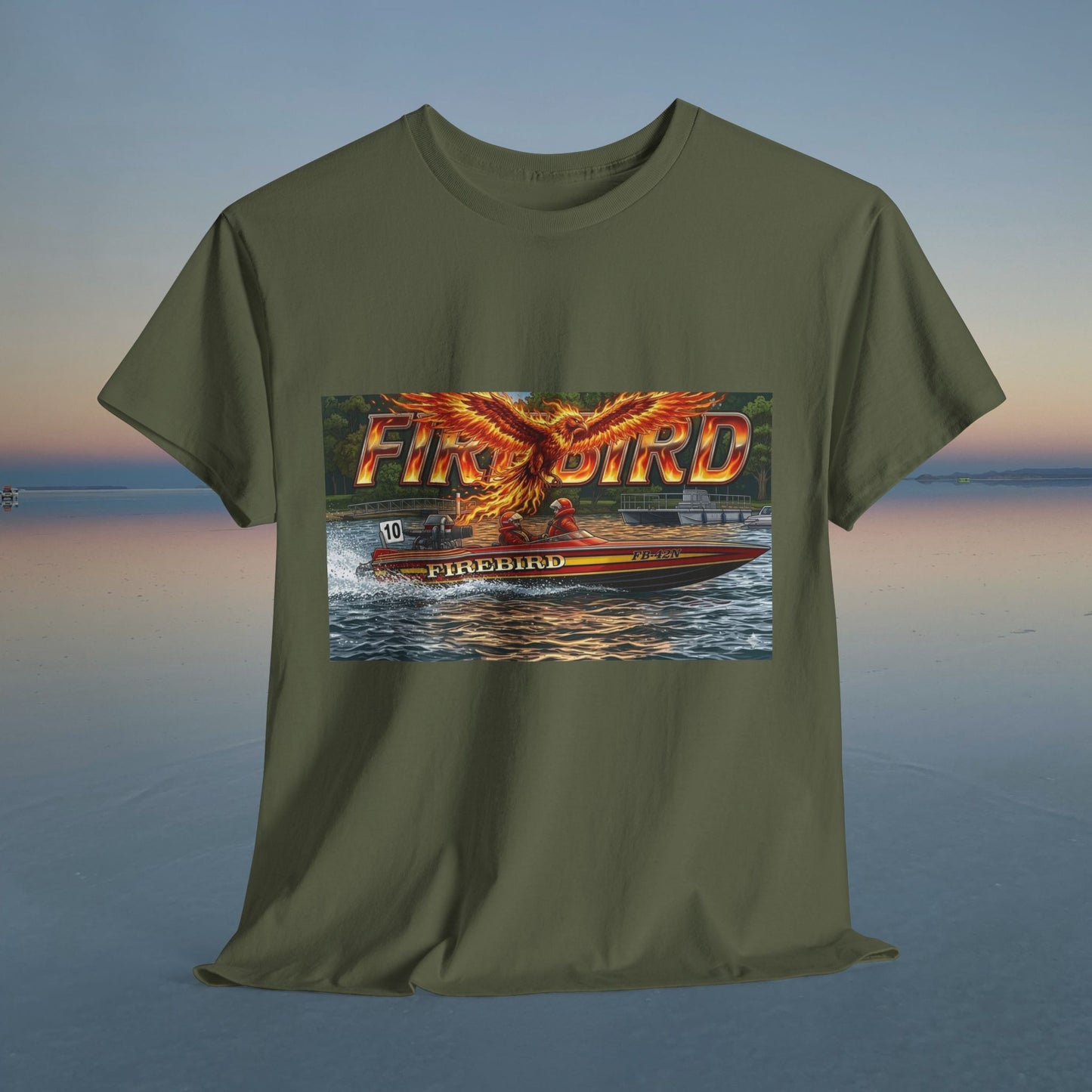 Australian Water Ski Racing Tribute Tee - Firebird