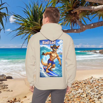 Bad Lad Oz Surfing Kangaroo Unisex Hoodie