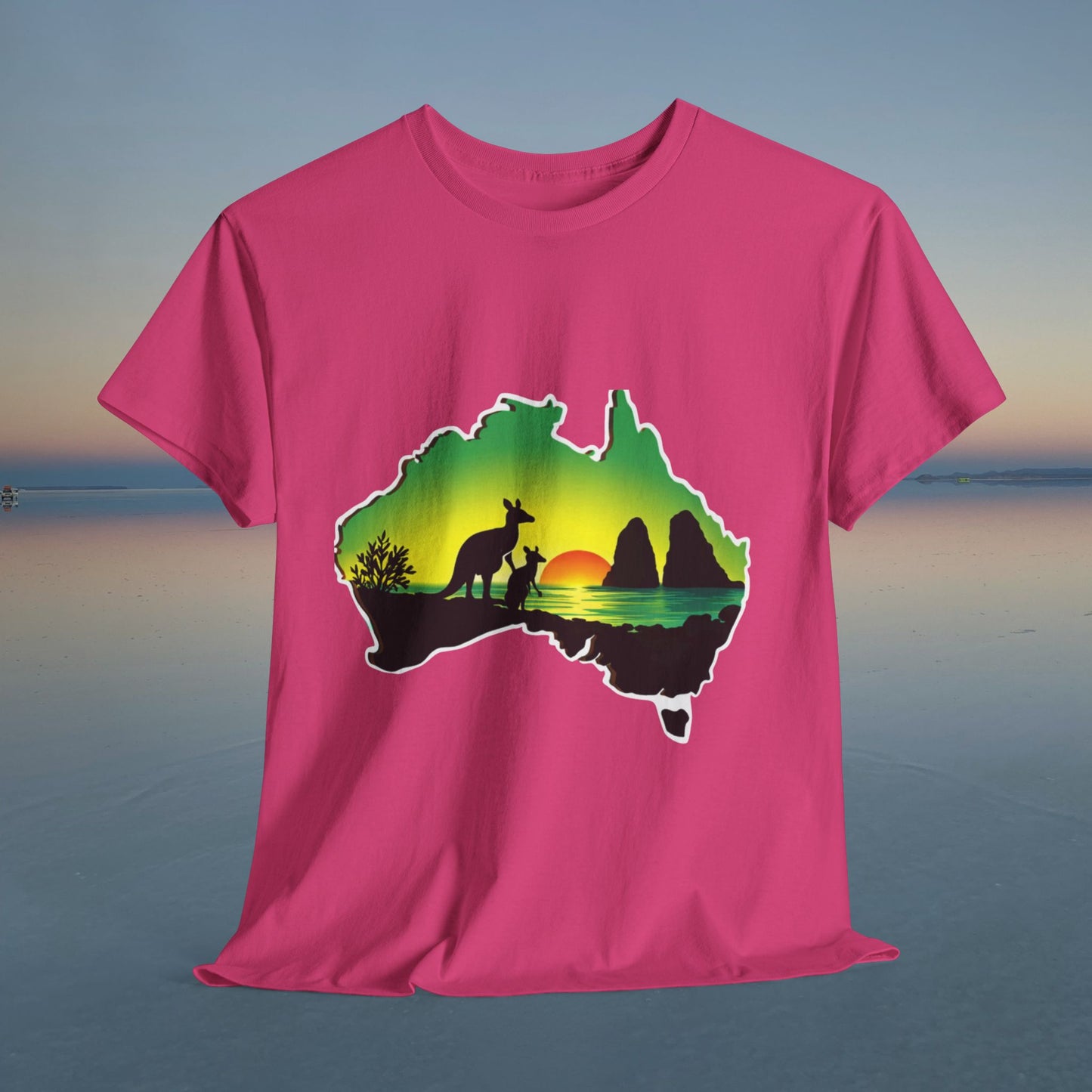 Bad Lad Map of Oz Kangaroo T-shirt