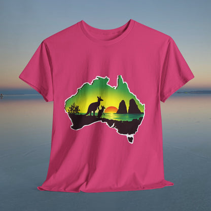 Bad Lad Map of Oz Kangaroo T-shirt