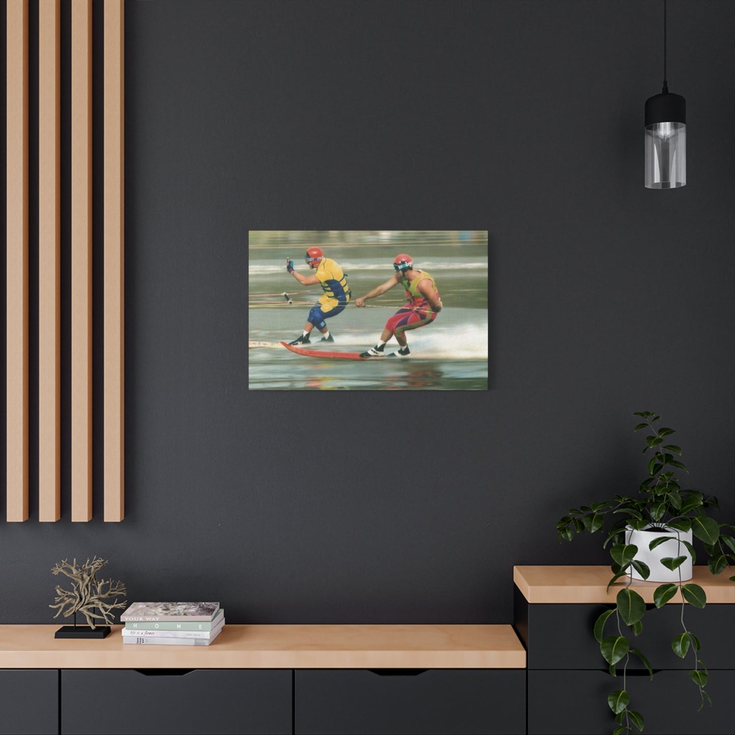 The Bird Water Skiing Canvas Wall Art