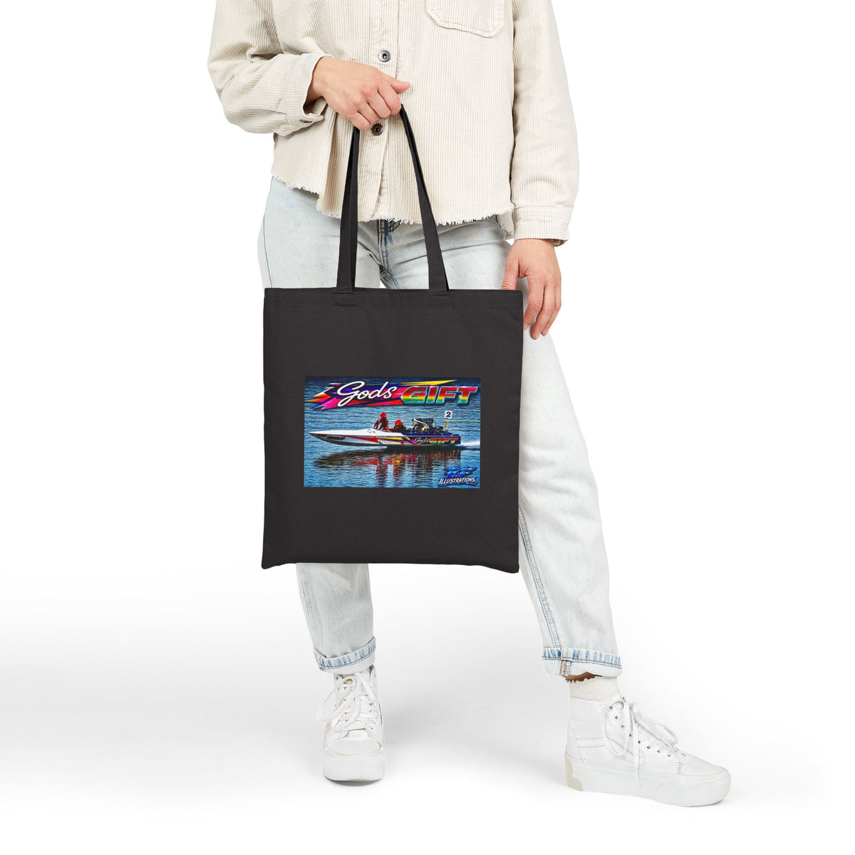 Gods Gift Canvas Tote Bag is a vivid and wild Tribute colour printed Bag with Dual Sided Printing to choose from