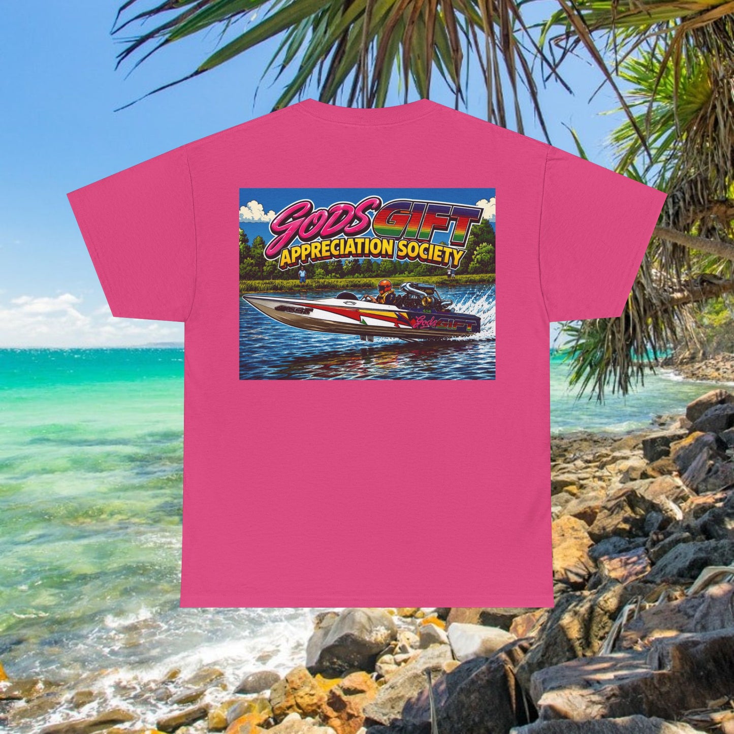 Gods Gift Appreciation Society - Tribute Range Australian Water Ski Racing Tee