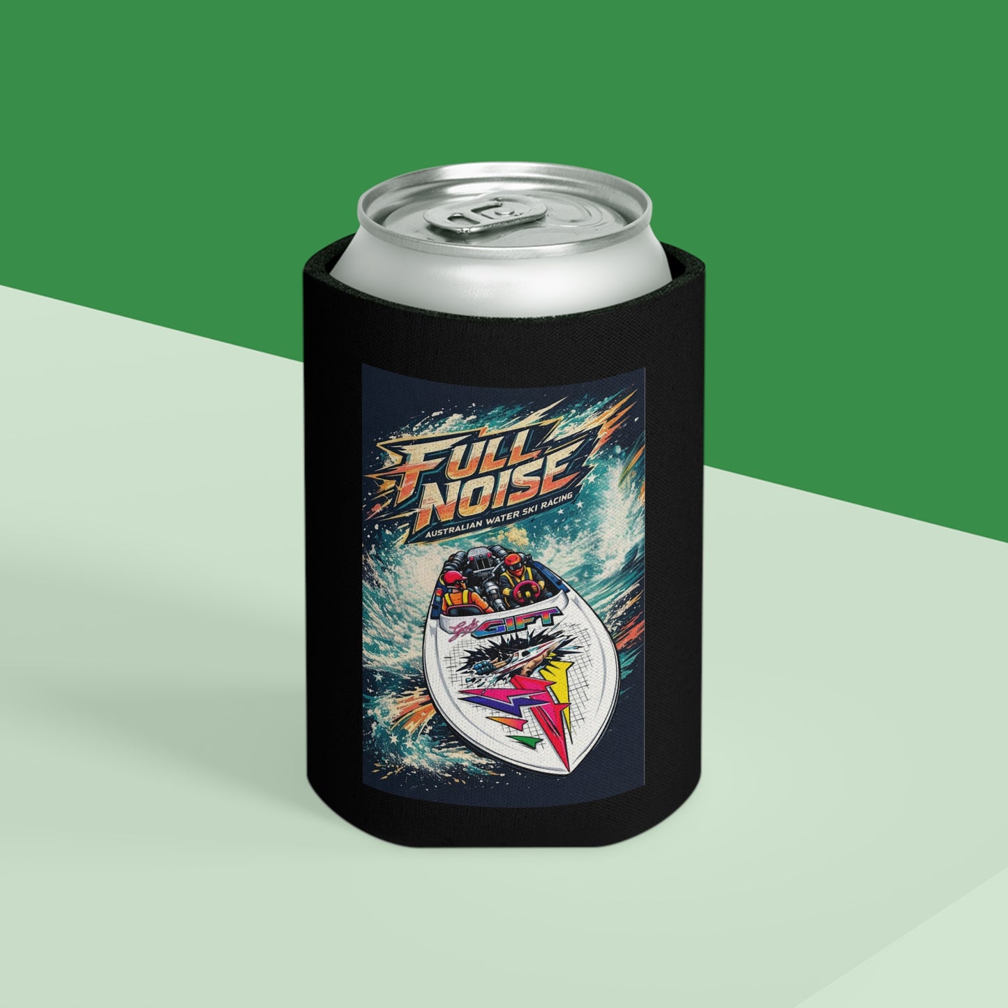Australian Water Ski Racing God’s Gift Tribute Can Coolers