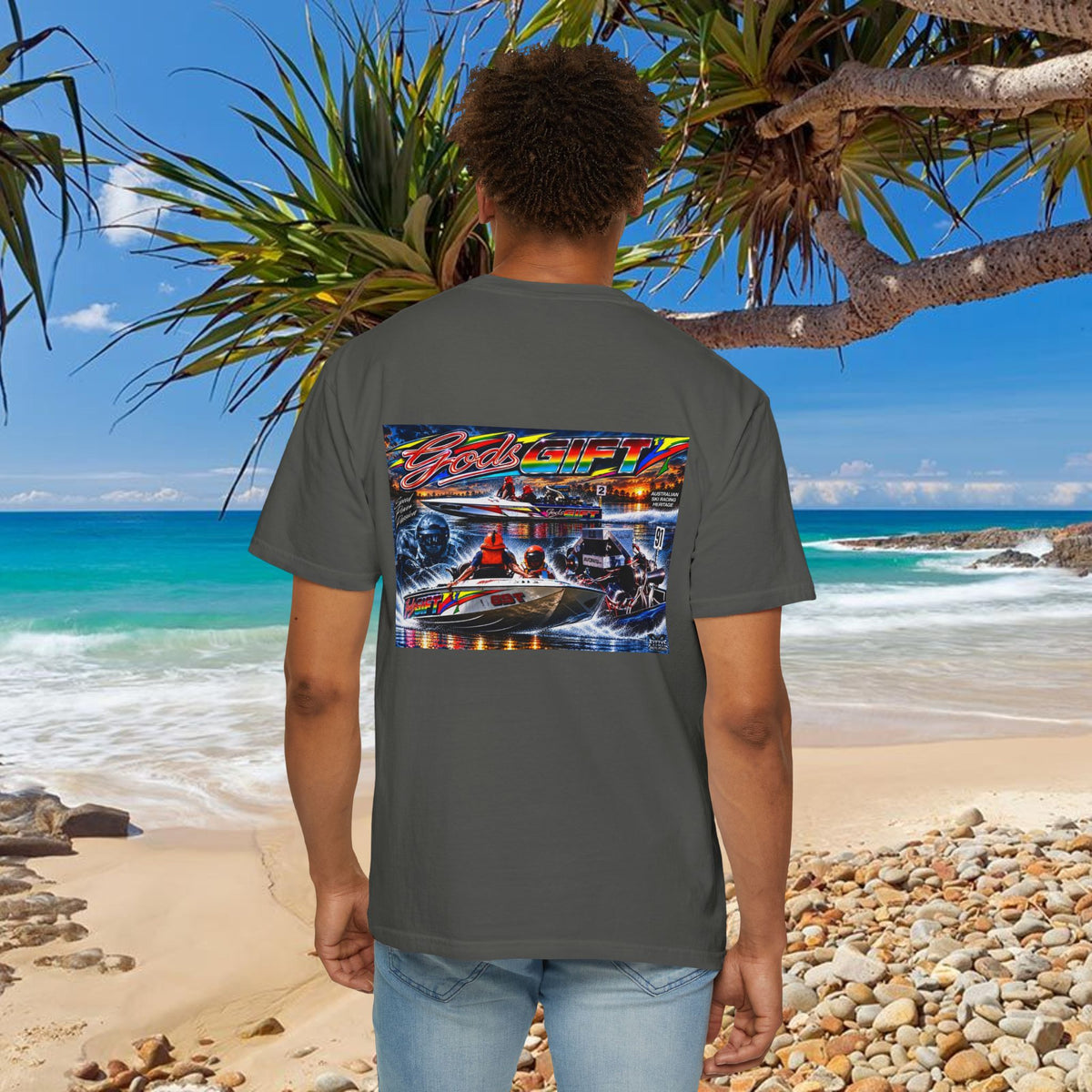 Gods Gift Tribute Tshirt Reverse Print Unisex