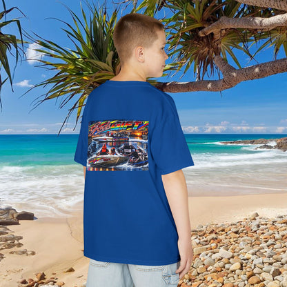 Unisex Gods Gift Kids Tribute Tshirt Reverse Print - design is colourful and bright with some old school cool from Bad Lad Oz  A great unisex idea