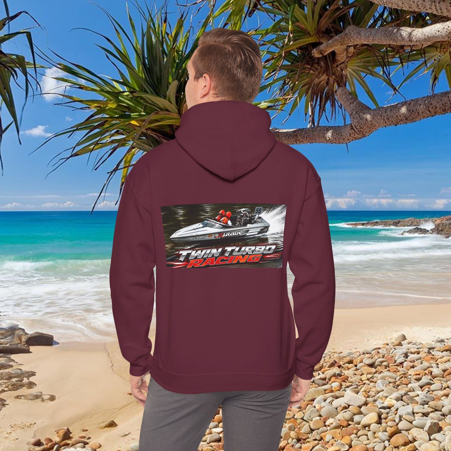 Bad Lad Oz Tribute Range - MIRAGE Australian Water Ski Racing Hoodie. Bad Lad Oz has paid homage to the iconic Mirage with our  Australian Water Ski Racing Tribute Collection