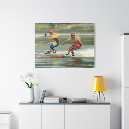 The Bird Water Skiing Canvas Wall Art