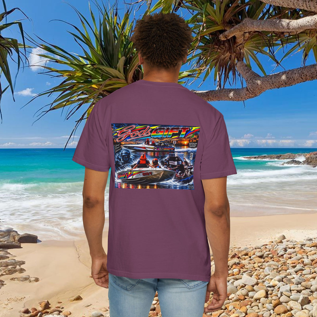 Gods Gift Tribute Tshirt Reverse Print Unisex