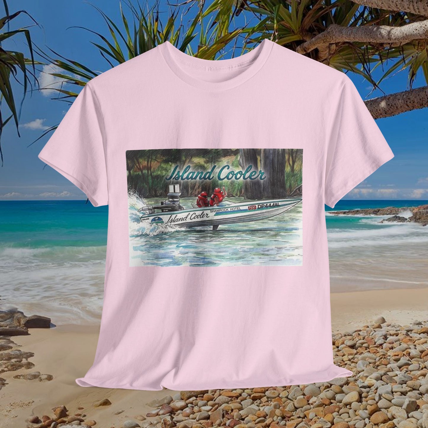 ISLAND 🏝️ COOLER Australian Water Ski Racing Tribute Range T-shirt Celebrates the Original Kings of the Murray