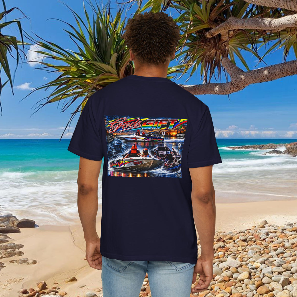 Gods Gift Tribute Tshirt Reverse Print Unisex