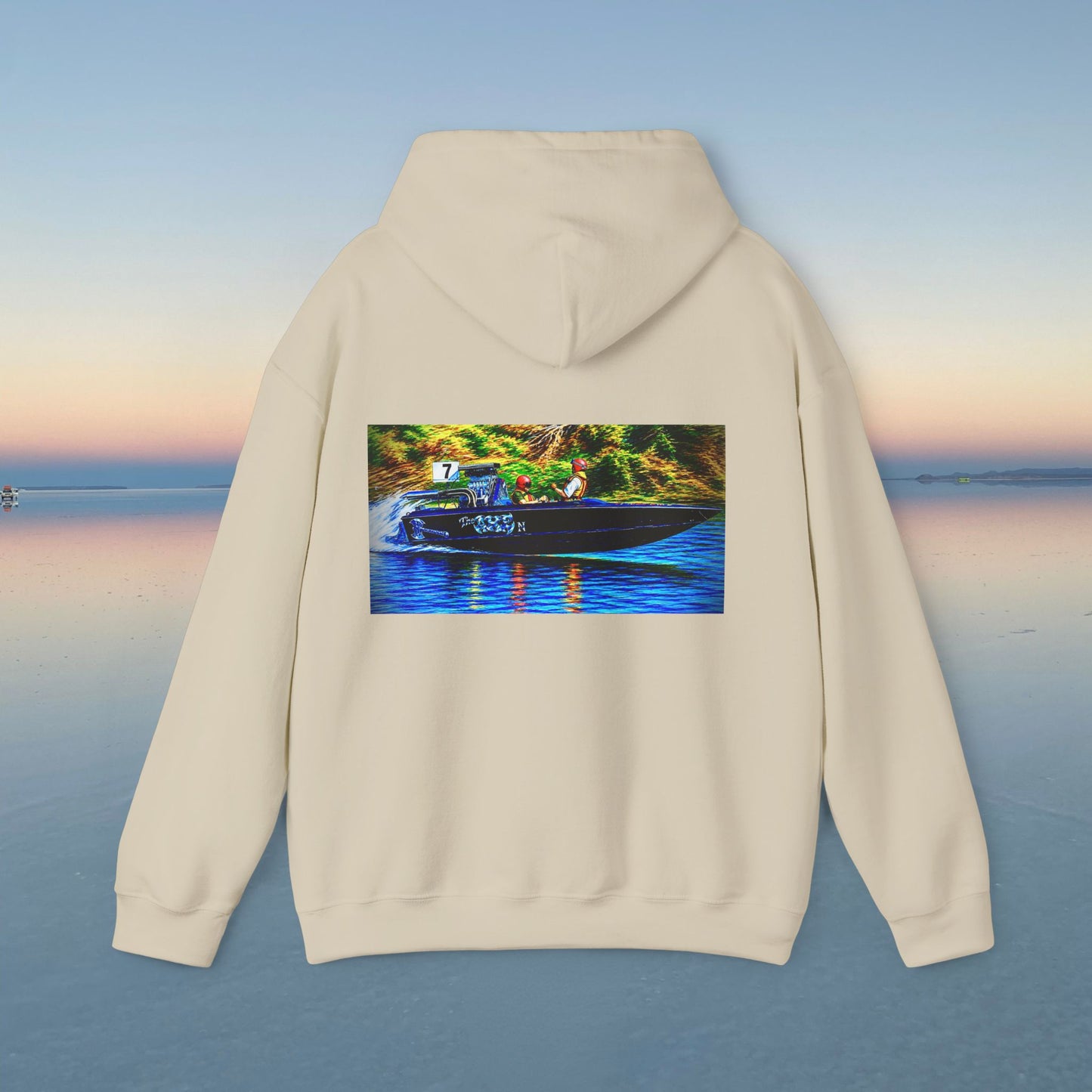 The Tribute Range - THE AXE -  Australian Water Ski Racing Hoodie. Bad Lad Oz has paid homage to the iconic THE AXE with our Tribute Collection