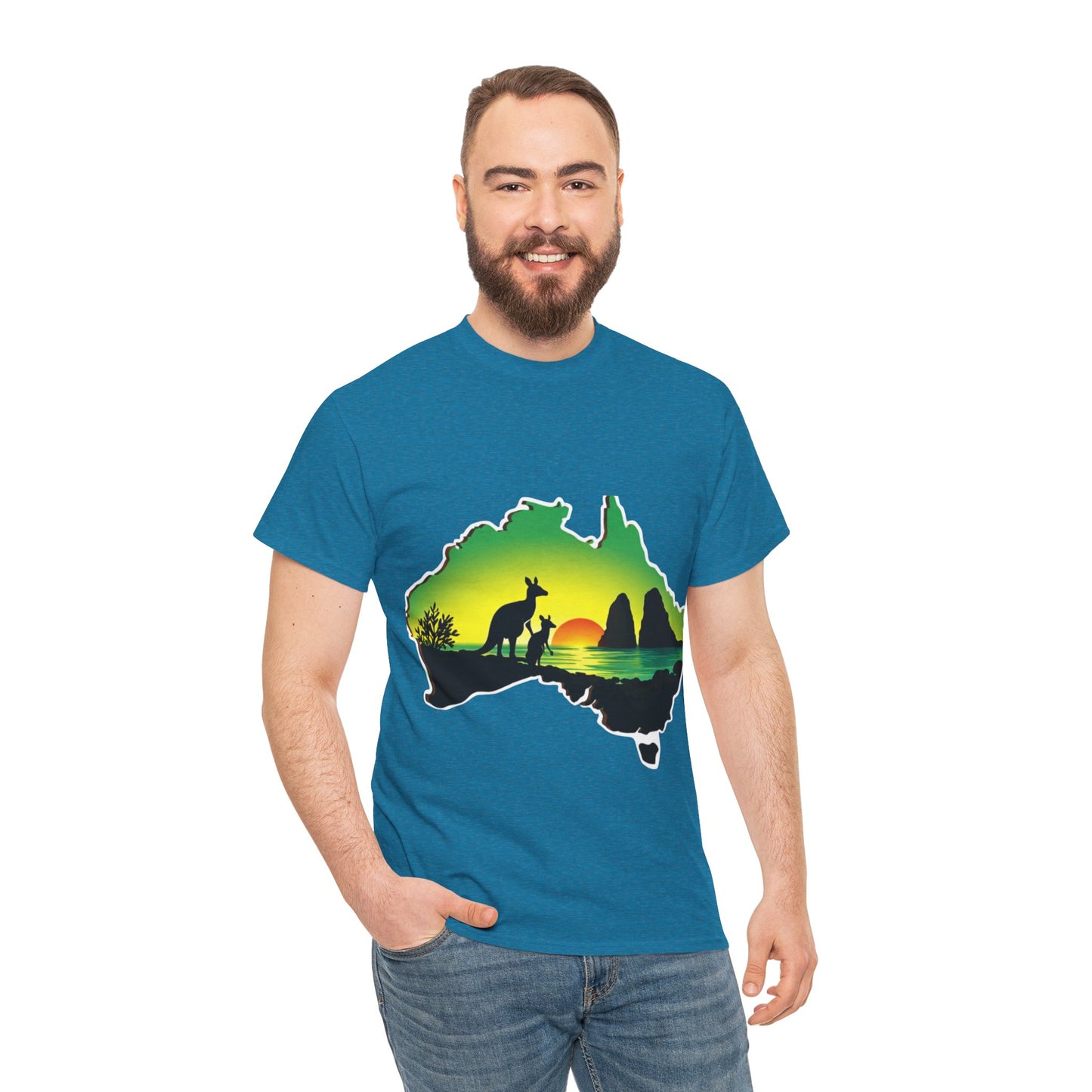 Bad Lad Map of Oz Kangaroo T-shirt