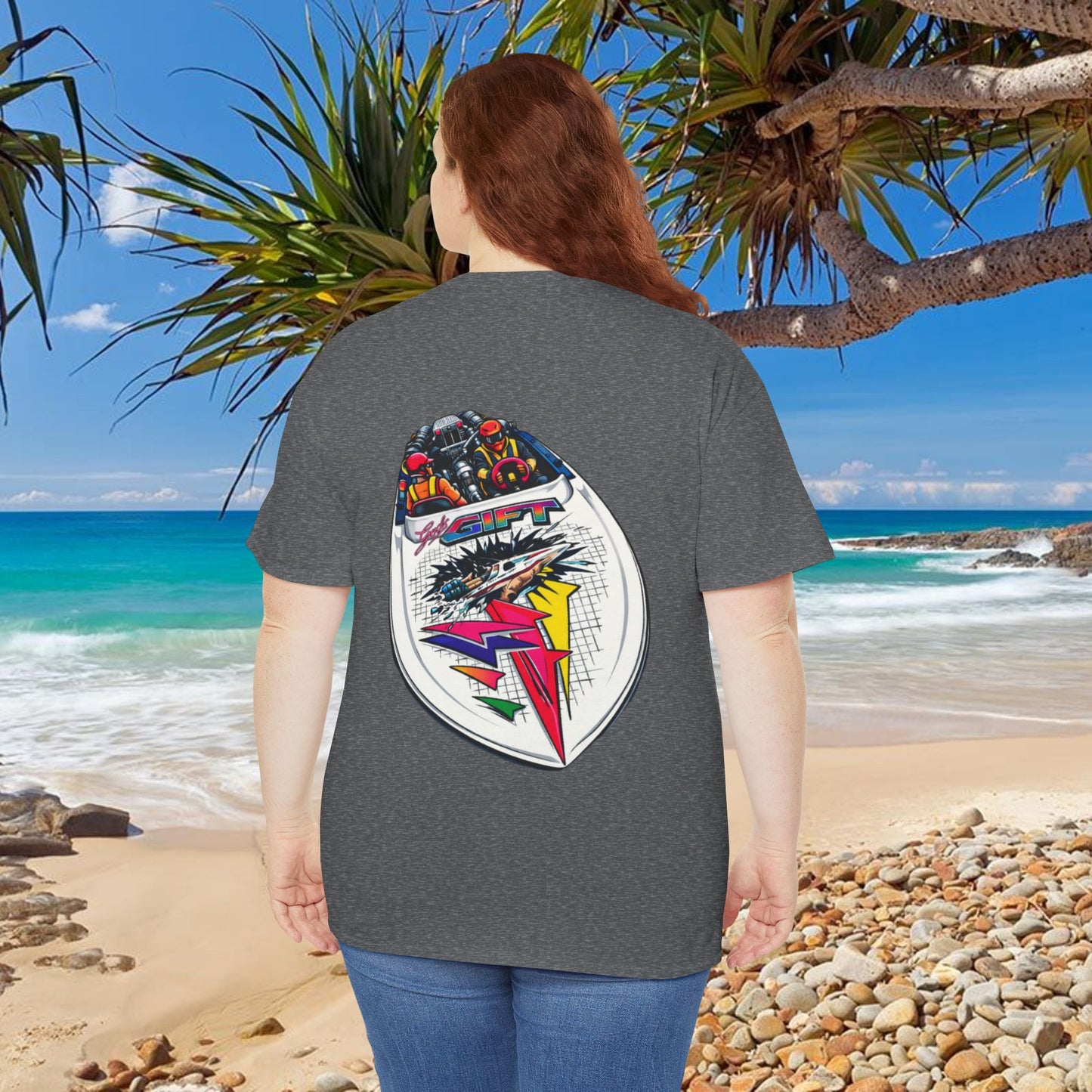 LIMITTED ADDITION Gods Gift Front & Back Waterski Racing Tribute Tee | Twin Turbo Old School Aussie Champion Game Changer