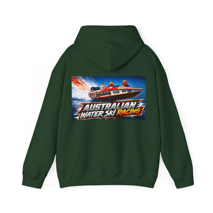 Australian Water Ski Racing Old School legend SHOWDOWN, is featured on this Bad Lad Tribute hoodie sweatshirt