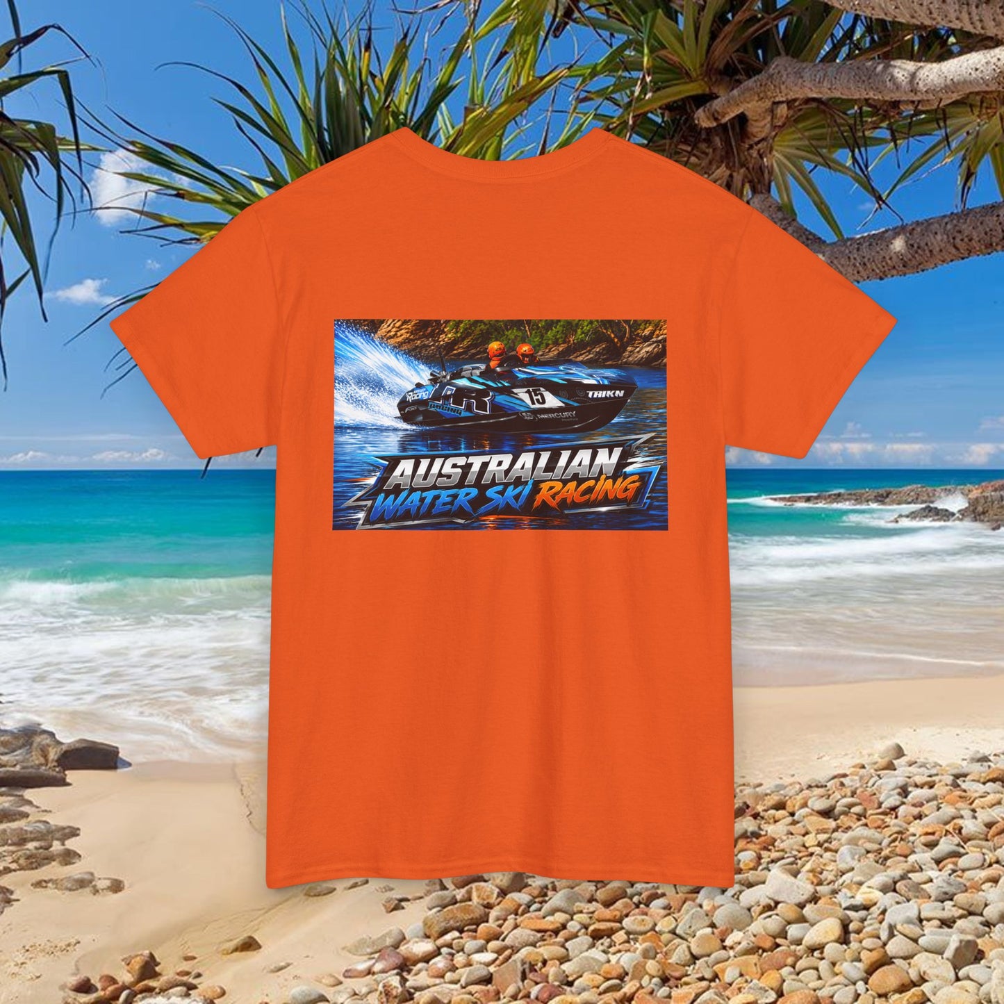 Australian Water Ski Racing Tee featuring the Champion Team from TR  Waterski Race T-shirts