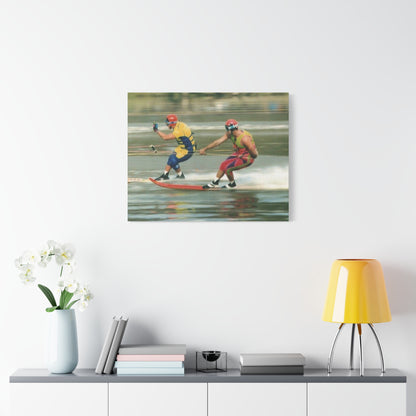 The Bird Water Skiing Canvas Wall Art