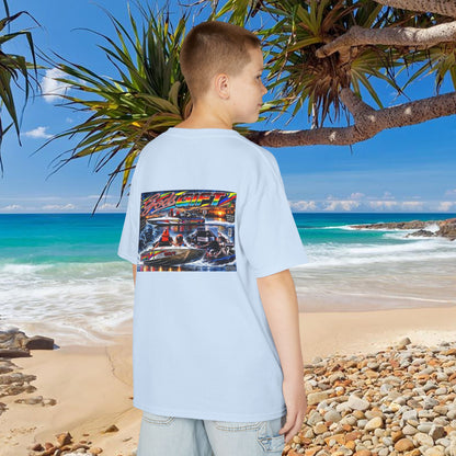 Unisex Gods Gift Kids Tribute Tshirt Reverse Print - design is colourful and bright with some old school cool from Bad Lad Oz  A great unisex idea