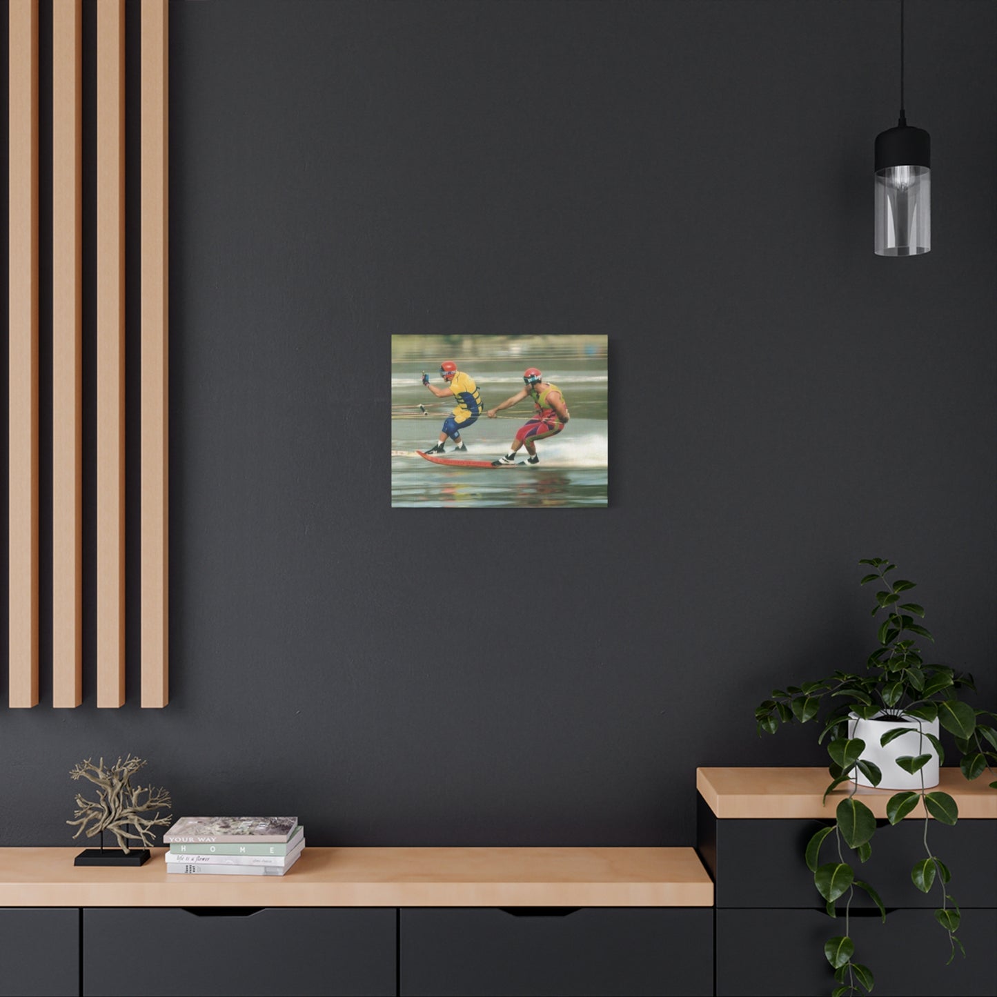 The Bird Water Skiing Canvas Wall Art