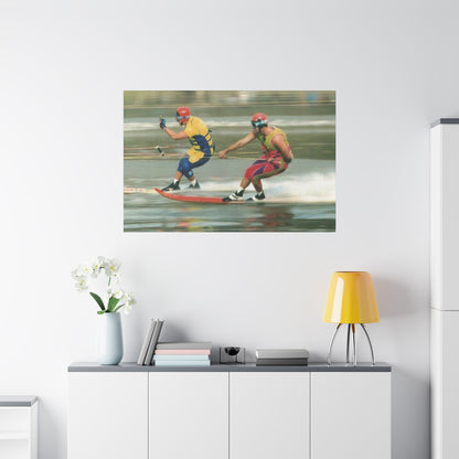 The Bird Water Skiing Canvas Wall Art
