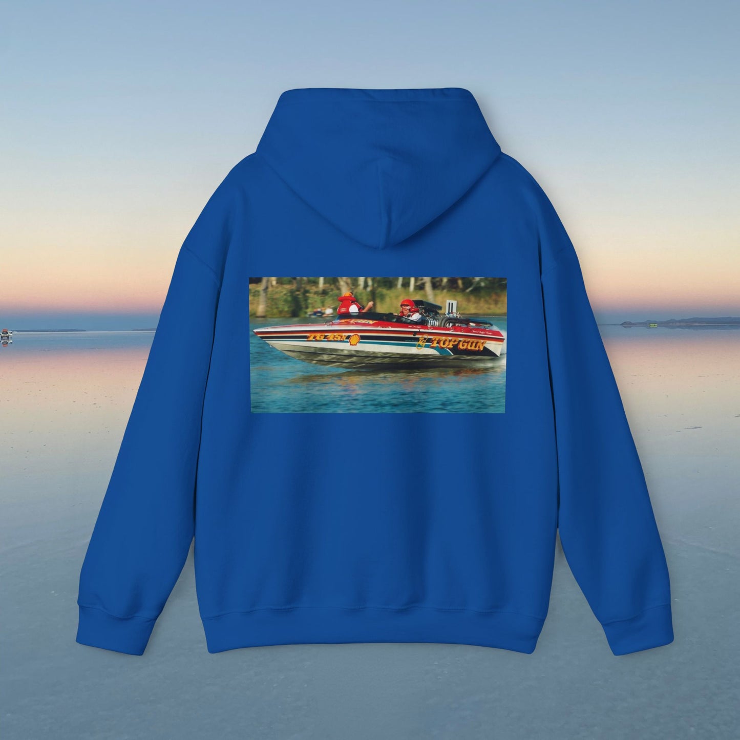 The Tribute Range - featuring the Iconic Top Gun. This Bad Lad Oz  Australian Water Ski Racing Hoodie, will keep you toasty warm.  sweatshirt