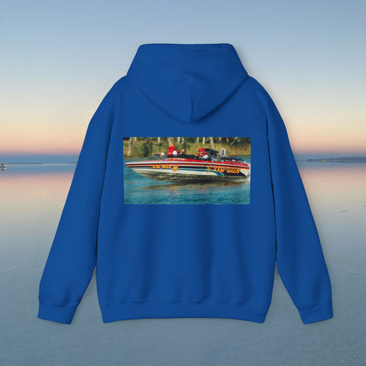The Tribute Range - featuring the Iconic Top Gun. This Bad Lad Oz  Australian Water Ski Racing Hoodie, will keep you toasty warm.  sweatshirt