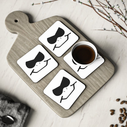 Bad Lad Smiley Cork Drink Coasters