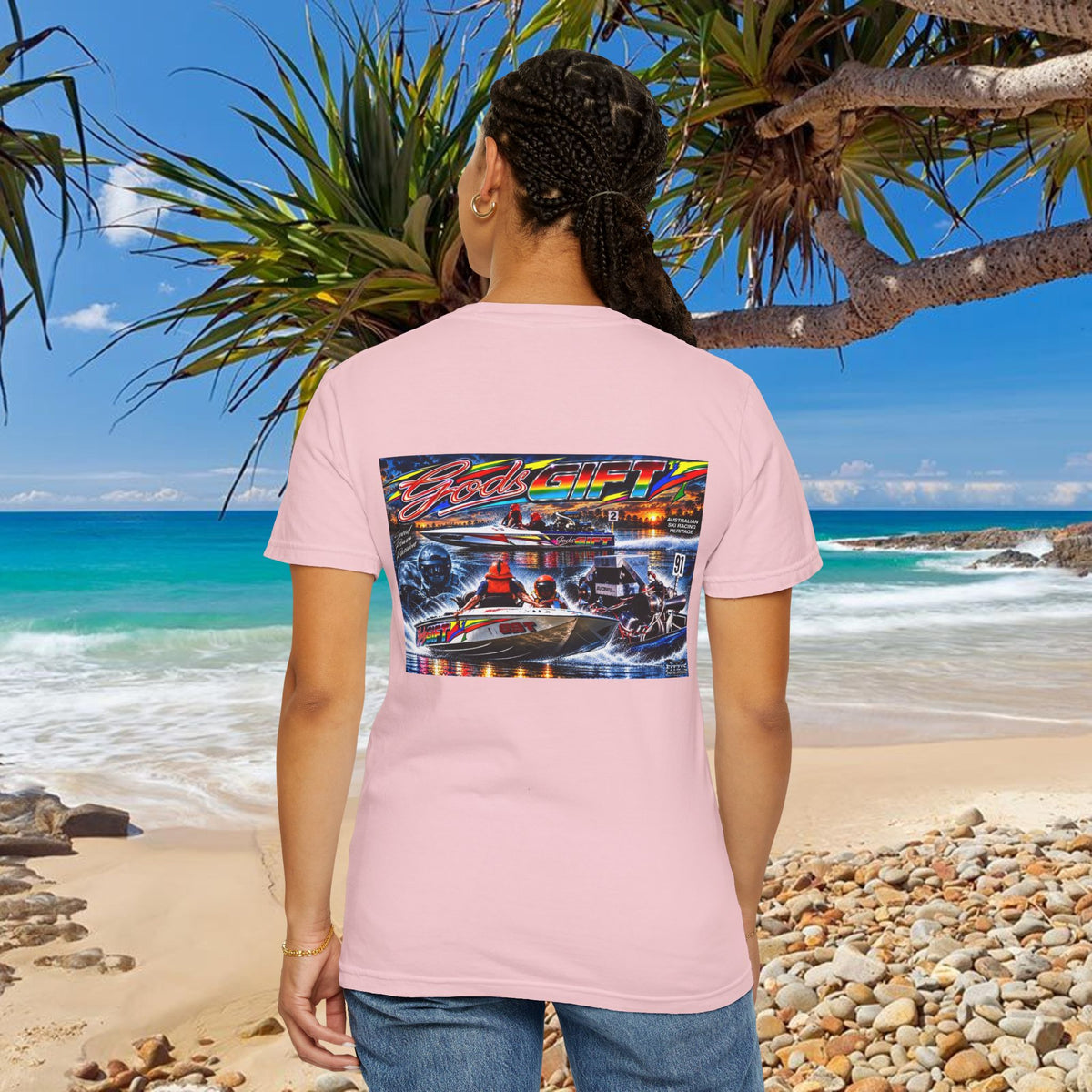 Gods Gift Tribute Tshirt Reverse Print Unisex