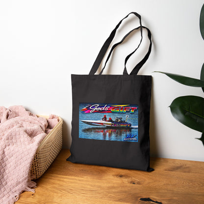Gods Gift Canvas Tote Bag is a vivid and wild Tribute colour printed Bag with Dual Sided Printing to choose from