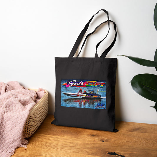 Gods Gift Canvas Tote Bag is a vivid and wild Tribute colour printed Bag with Dual Sided Printing to choose from