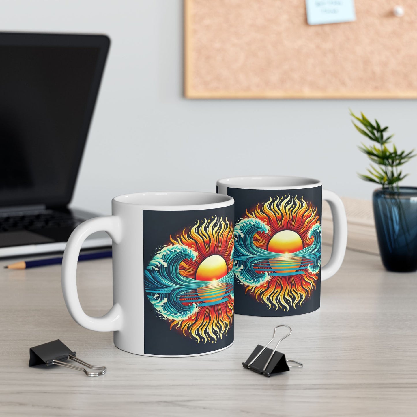 Bad Lad Oz Space Wave Coffee Cup