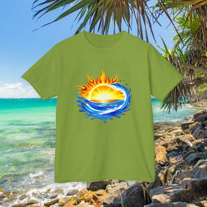 Bad Lad Australia Beach Bum Kids Unisex Tee - Fun, Aussie Pride Kids T-Shirt, featuring a Vibrant and Colourful Summer design