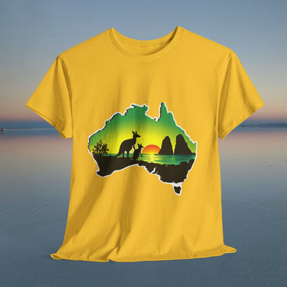 Bad Lad Map of Oz Kangaroo T-shirt