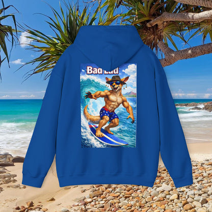 Bad Lad Oz Surfing Kangaroo Unisex Hoodie