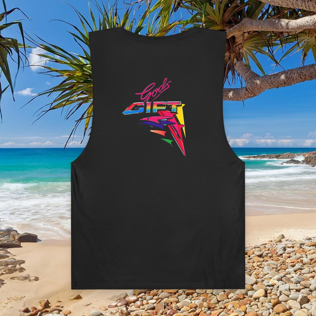 Water Ski Racing Gods Gift Tribute Tank Top - Reverse