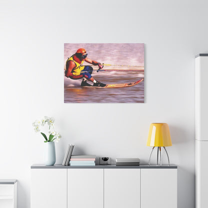 Australian Water Skiing Canvas Wall Art - Down Low