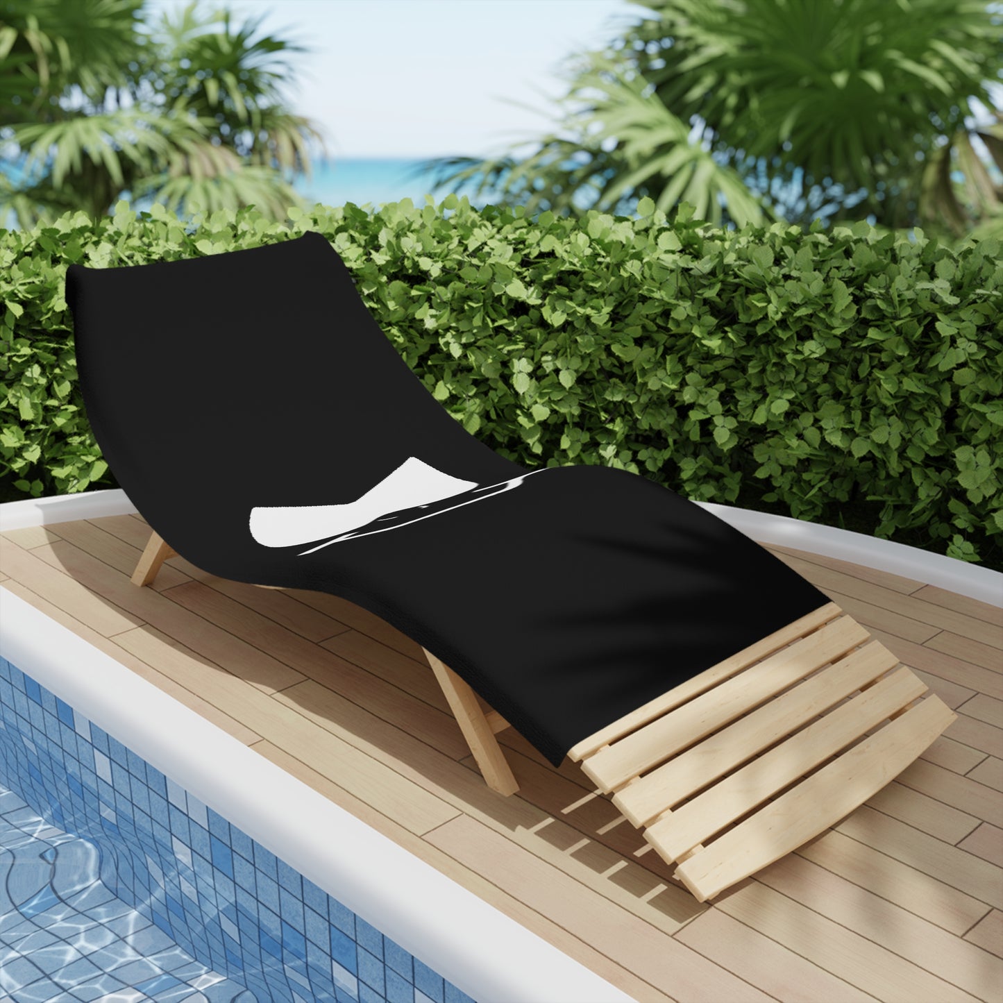Bad Lad Smiley Beach Towel - Black