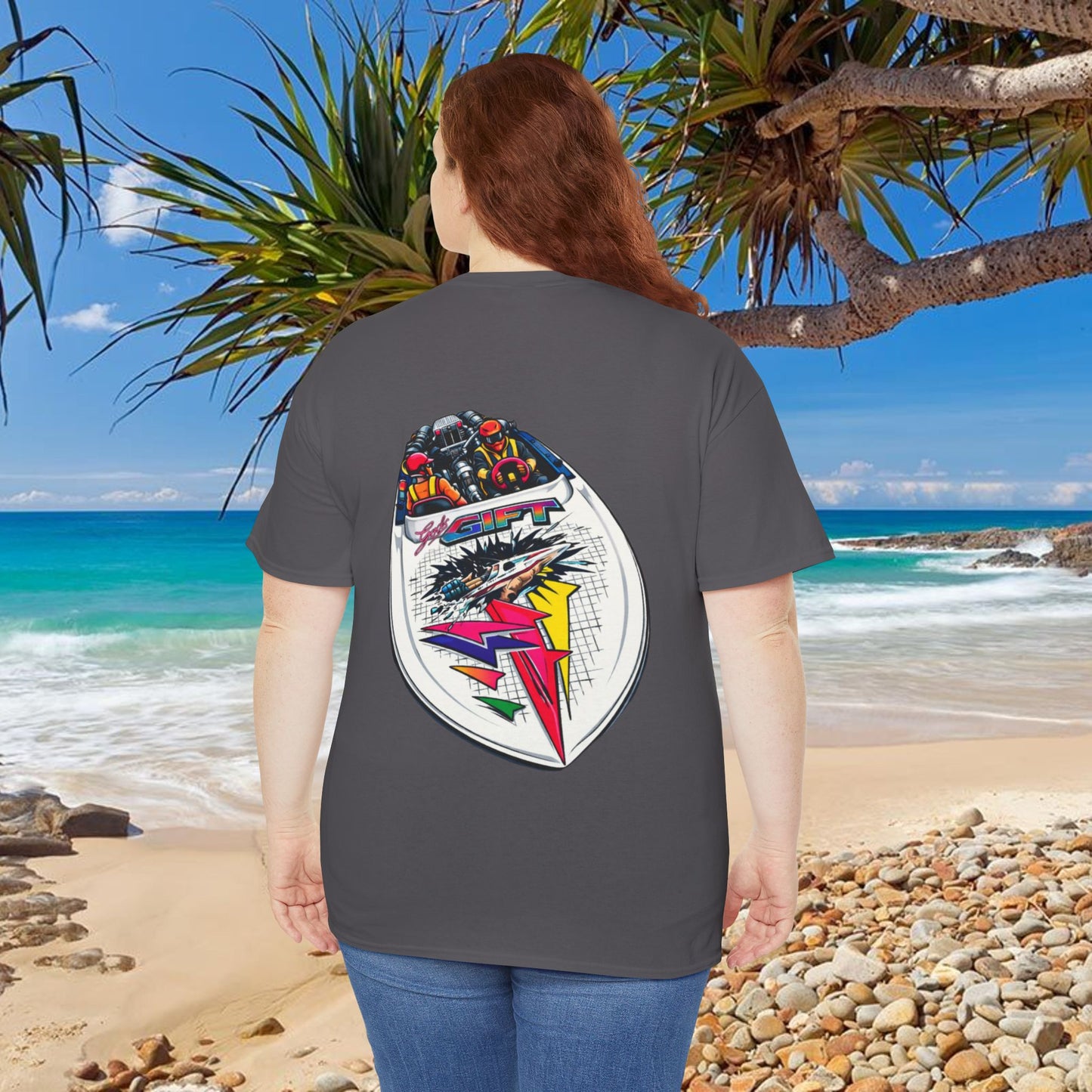 LIMITTED ADDITION Gods Gift Front & Back Waterski Racing Tribute Tee | Twin Turbo Old School Aussie Champion Game Changer