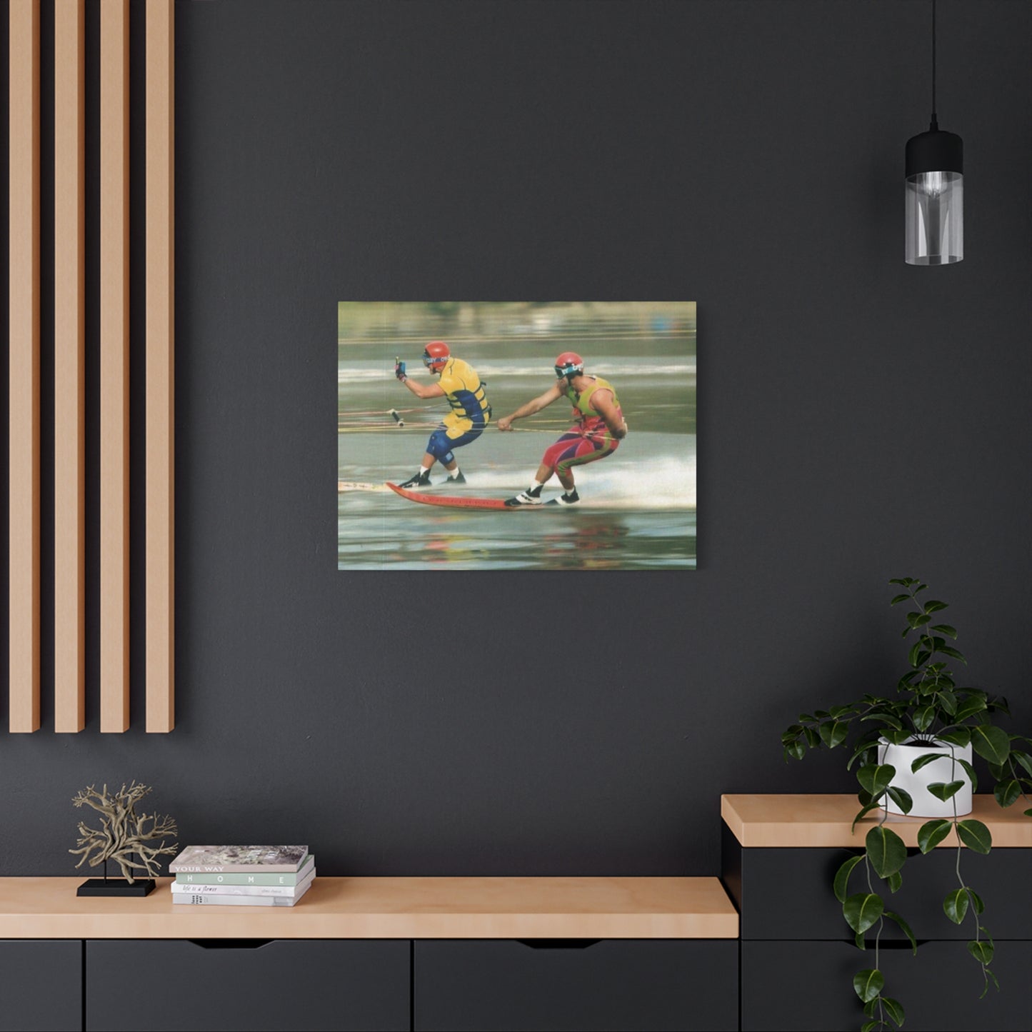 The Bird Water Skiing Canvas Wall Art