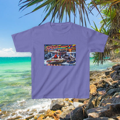 Gods Gift Kids Tribute Tshirt design is colourful and bright with some old school cool from Bad Lad Oz  A great unisex idea