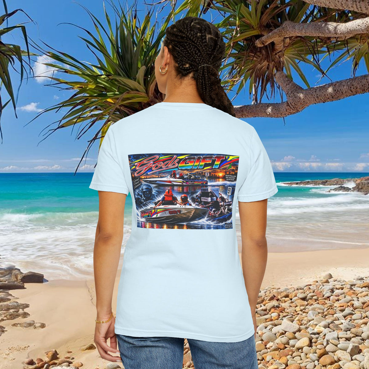 Gods Gift Tribute Tshirt Reverse Print Unisex
