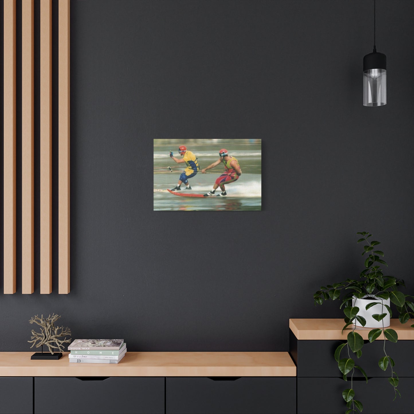 The Bird Water Skiing Canvas Wall Art