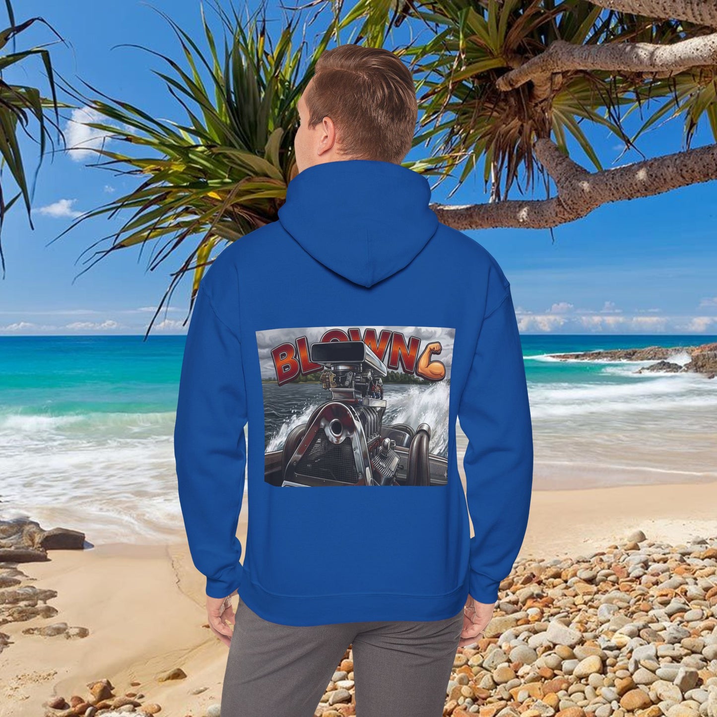 MIRAGE BLOWN MOTOR design from the Bad Lad Oz Ski Racing Tribute Collection Hoodies