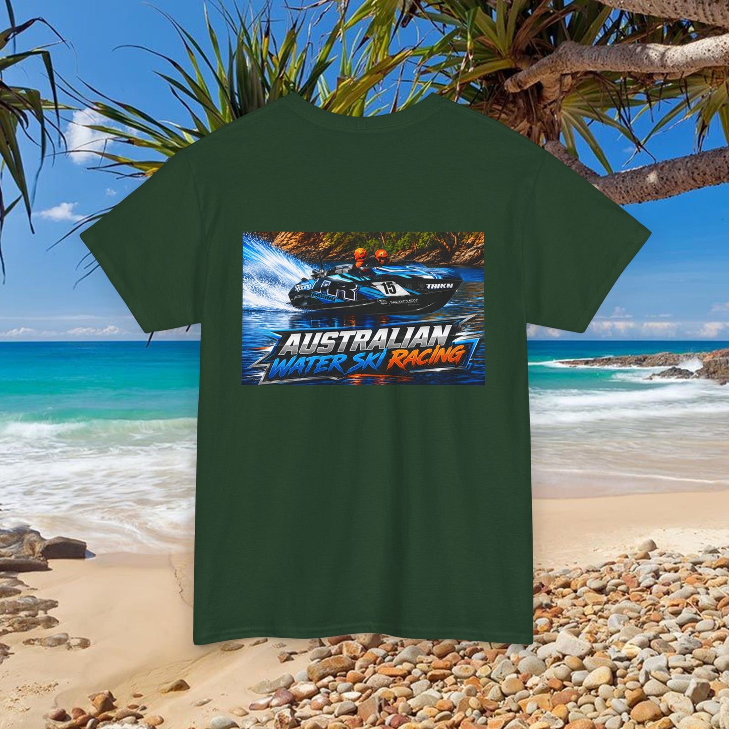 Australian Water Ski Racing Tee featuring the Champion Team from TR  Waterski Race T-shirts